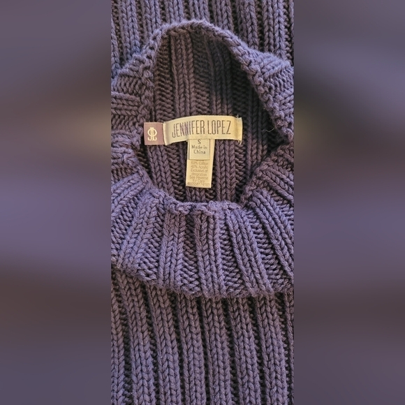 J Lo Cotton Blend Purple Sleeveless Sweater Top Small - Picture 9 of 12